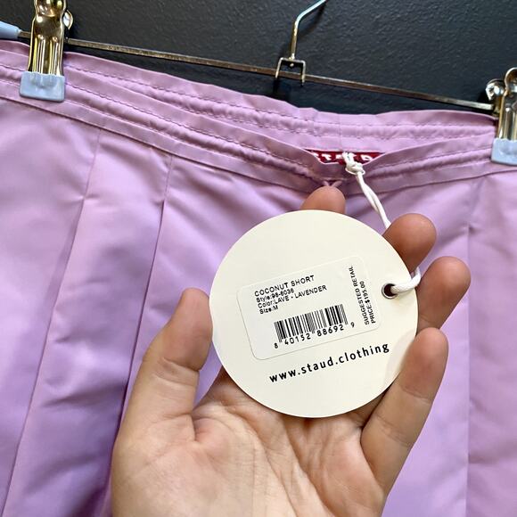 STAUD Purple Coconut Shorts NWT - Picture 5 of 7